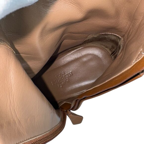 HERMES Brown Leather Joueuse Ankle Women's Boots Made in Italy 36.5 - 6US - Picture 8 of 13
